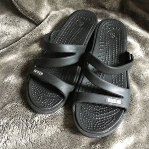 EUC CROCS sandals, size W4